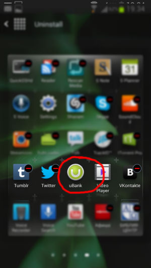 Uninstall uBank